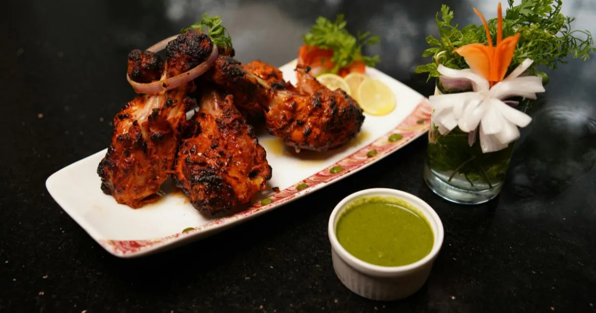 Roasted Chicken Legs with Baked Cauliflower and Parsley