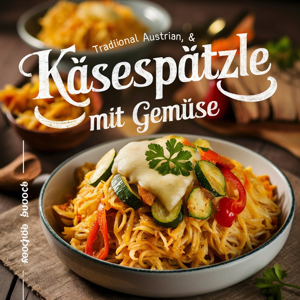 Käsespätzle mit Gemüse