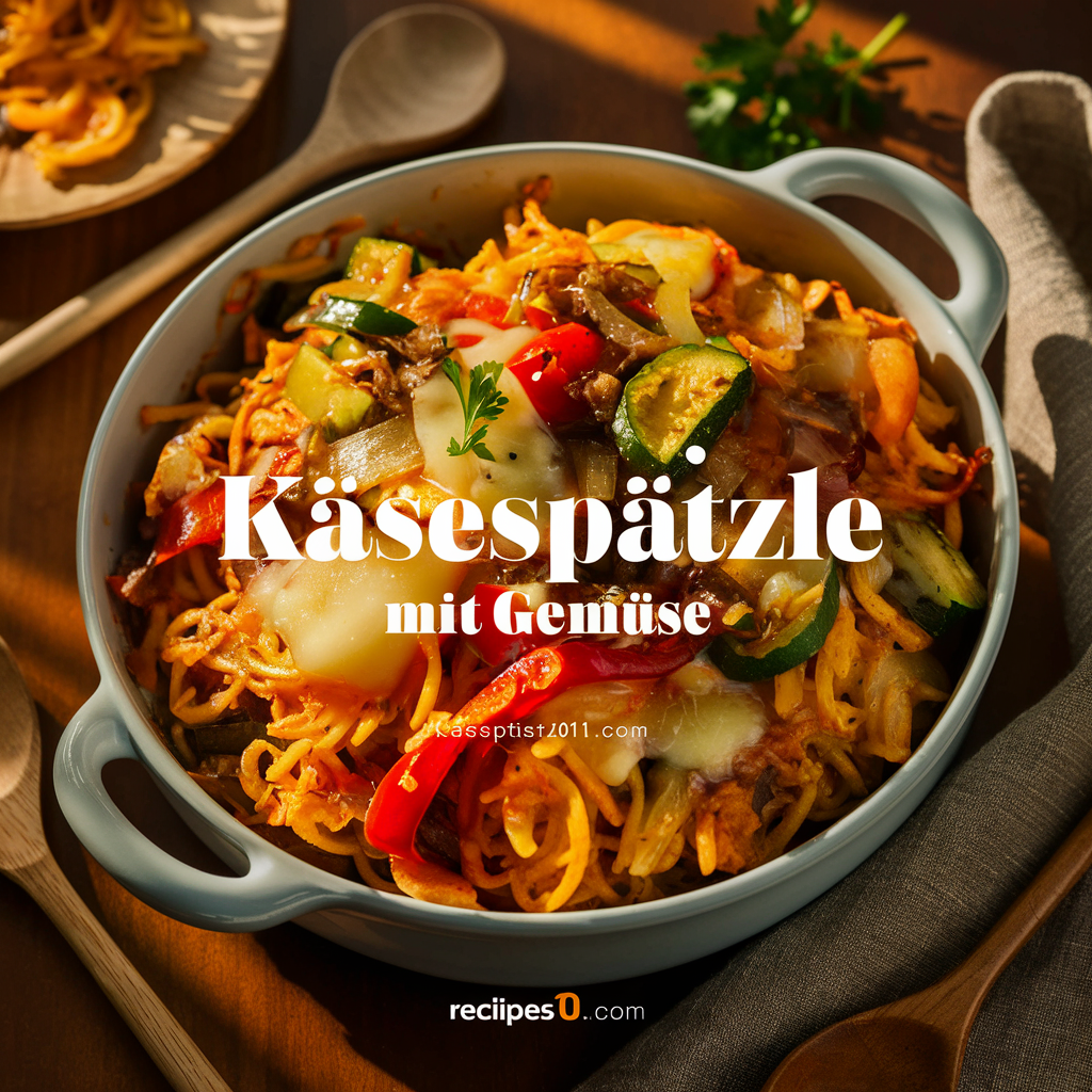 Käsespätzle mit Gemüse