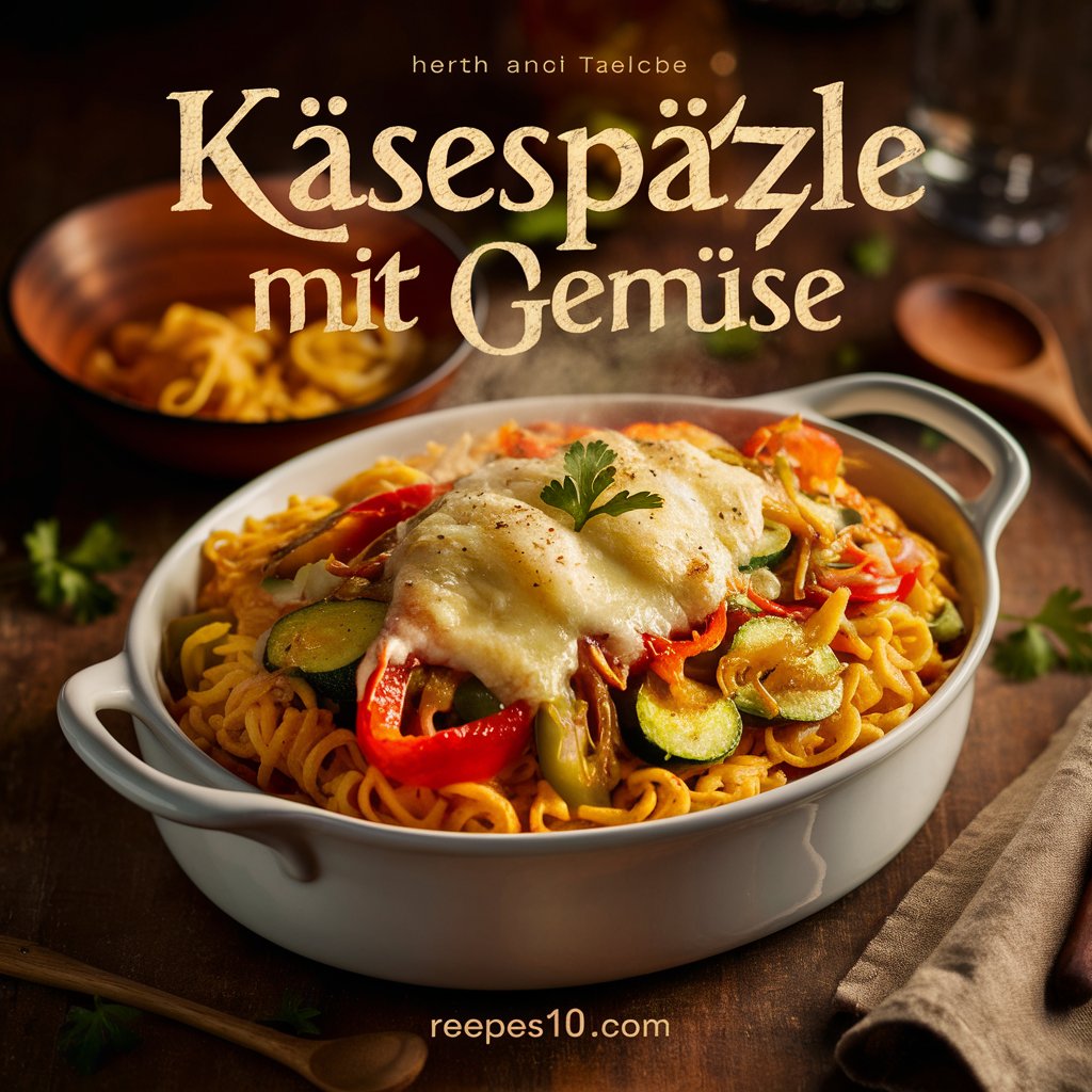 Käsespätzle mit Gemüse