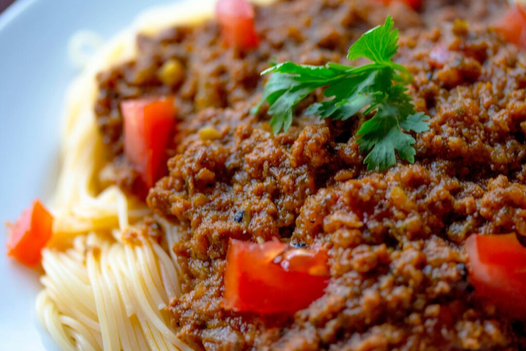 Vegetarian Spaghetti Bolognese