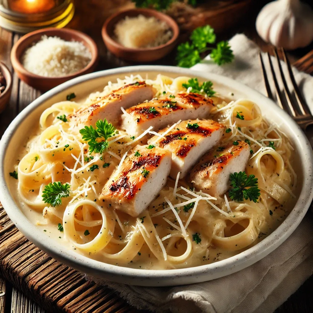 Creamy Chicken Alfredo Pasta