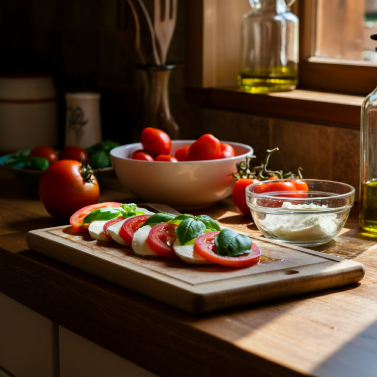 Mozzarella Tomato Basil