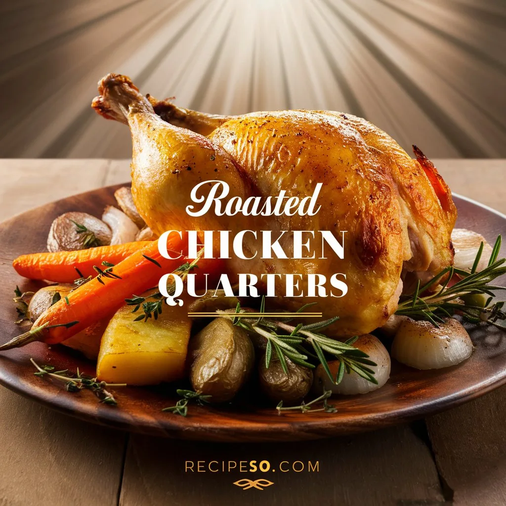 Roasted Chicken Quarters with Herb Garlic Marinade